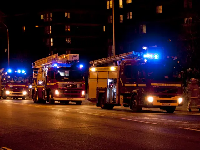 Fire suppression efforts underway on Rudolf-Diesel-Strasse in Böblingen