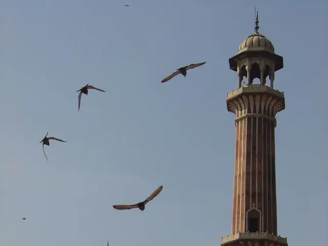 Drones soar through Salisbury Cathedral, echoing the magnificent music of Holst's 'The Planets'...