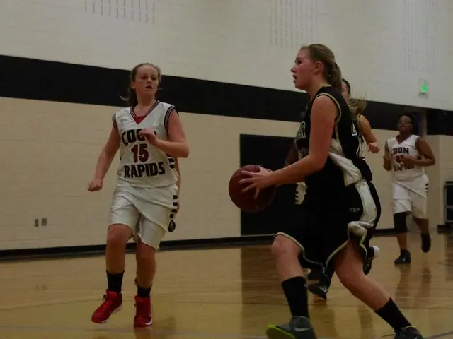 Athletes persist in the aftermath of a challenging match in basketball