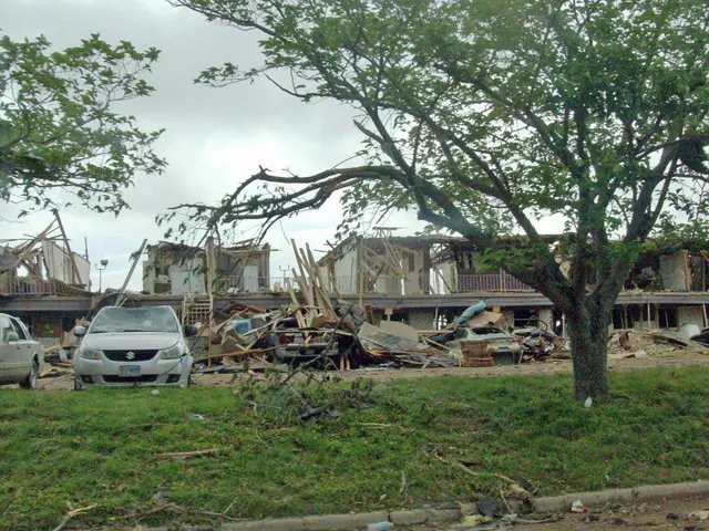 Supermarket roof partially caves in