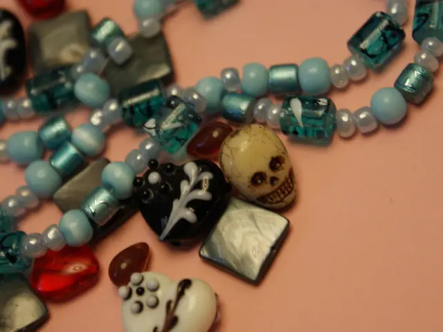 Traditional Arita ware porcelain repurposed into jewelry, aiming to minimize waste in the art...