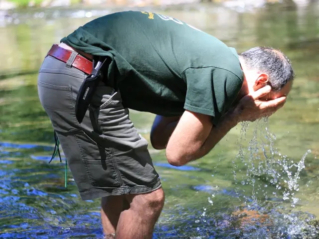 Finger wrinkling occurs post each soak, consistently following the same pattern