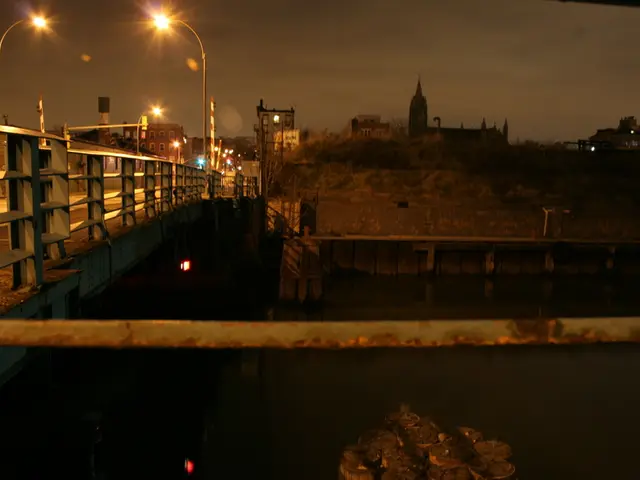 Bridge Obstruction on Eselswiese Bridge over Lahn River: Semi-Truck Causing Delays